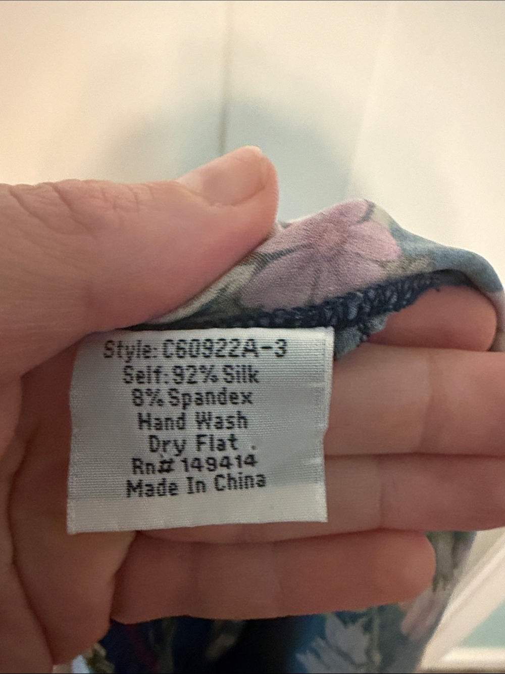 Johnny Was Silk Blend Bohemian Athleisure Navy Floral Elastic Waist Pants Size L - Picture 3 of 11